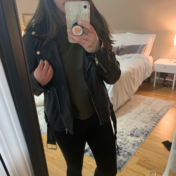 Faux Leather Moto Jacket - Picture 4 of 6